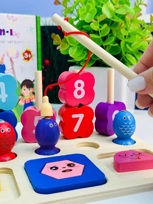 Игрушка развивающая Дощечка-сортер деревянная магнитная рыбалка для развития мелкой моторики рук 1-3 года (2795382750) - фото 4 Игрушка развивающая Дощечка-сортер деревянная магнитная рыбалка для развития мелкой моторики рук 1-3 года (2795382750) - фото 4