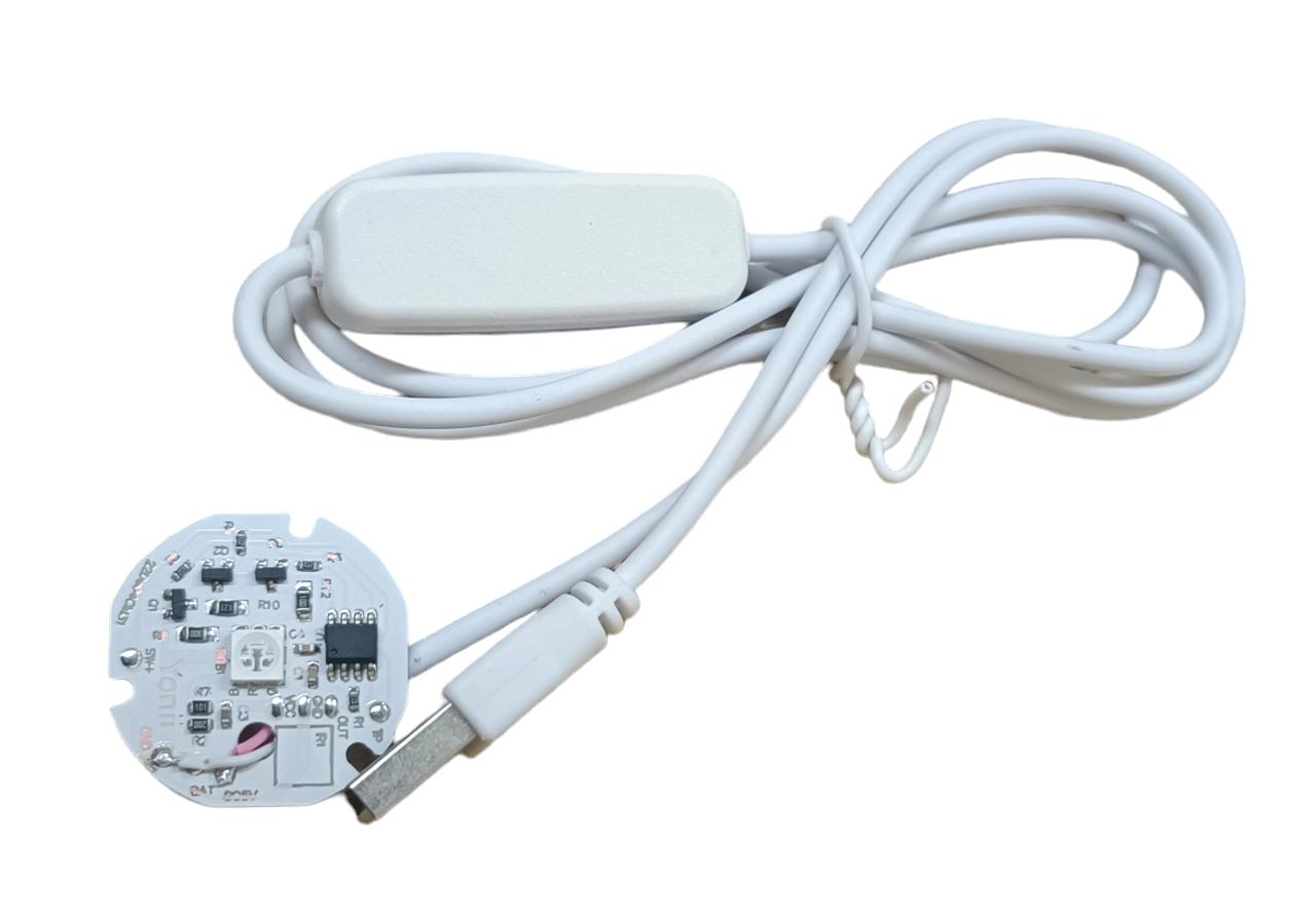 Светодиодный светильник Yonii круг подсветки RGB USB 5В 31 мм Разноцветный (3820)