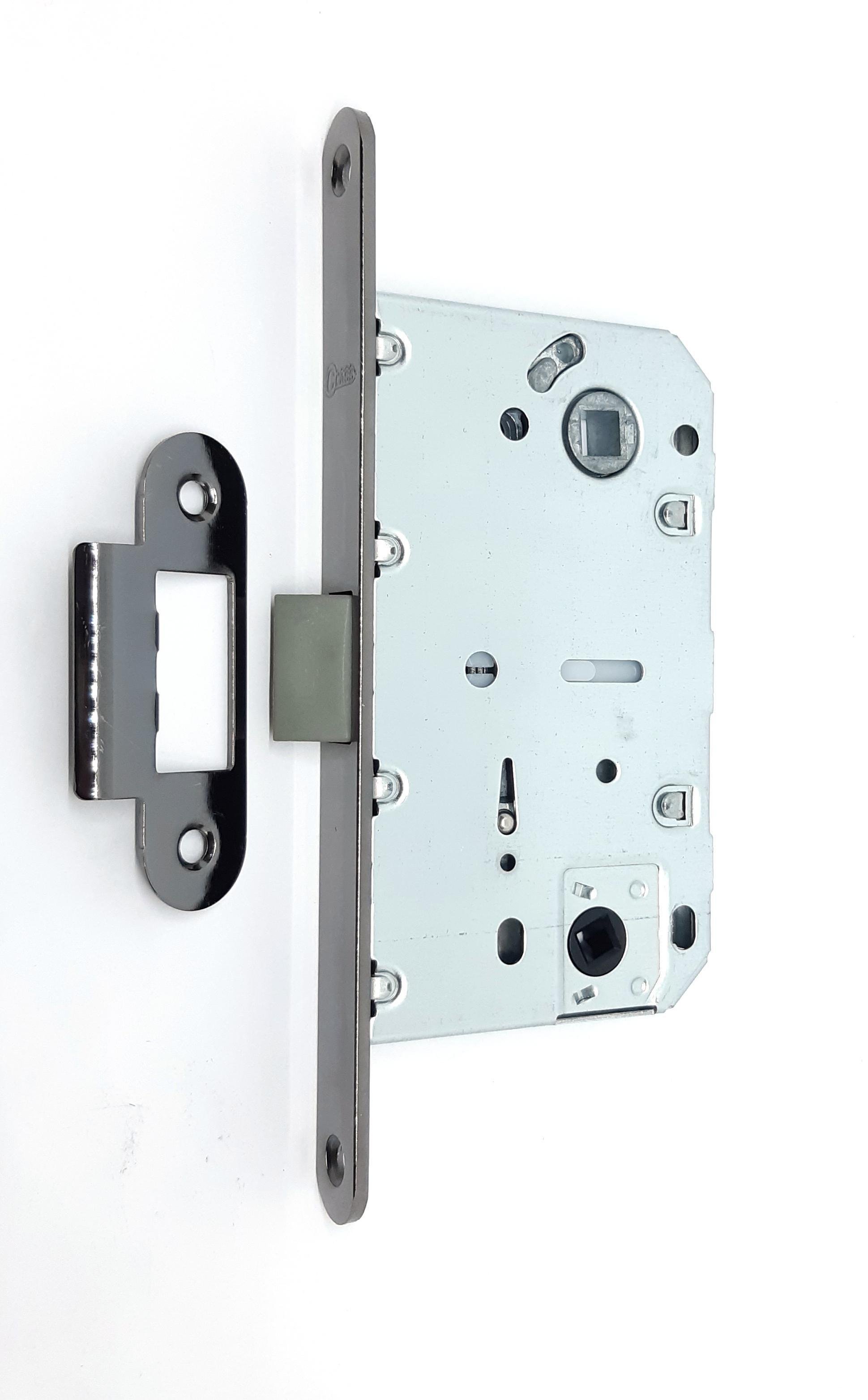 Замок дверний врізний CLASS WC 410B-S KEVLAR Black/Nikel