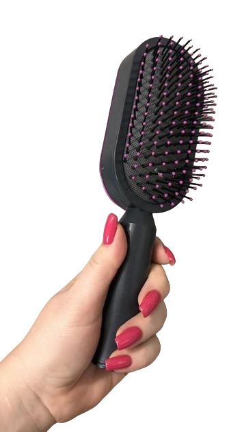 Щетка для волос массажная 3D 255х75х55 мм Фиолетовый (11165) - фото 3
