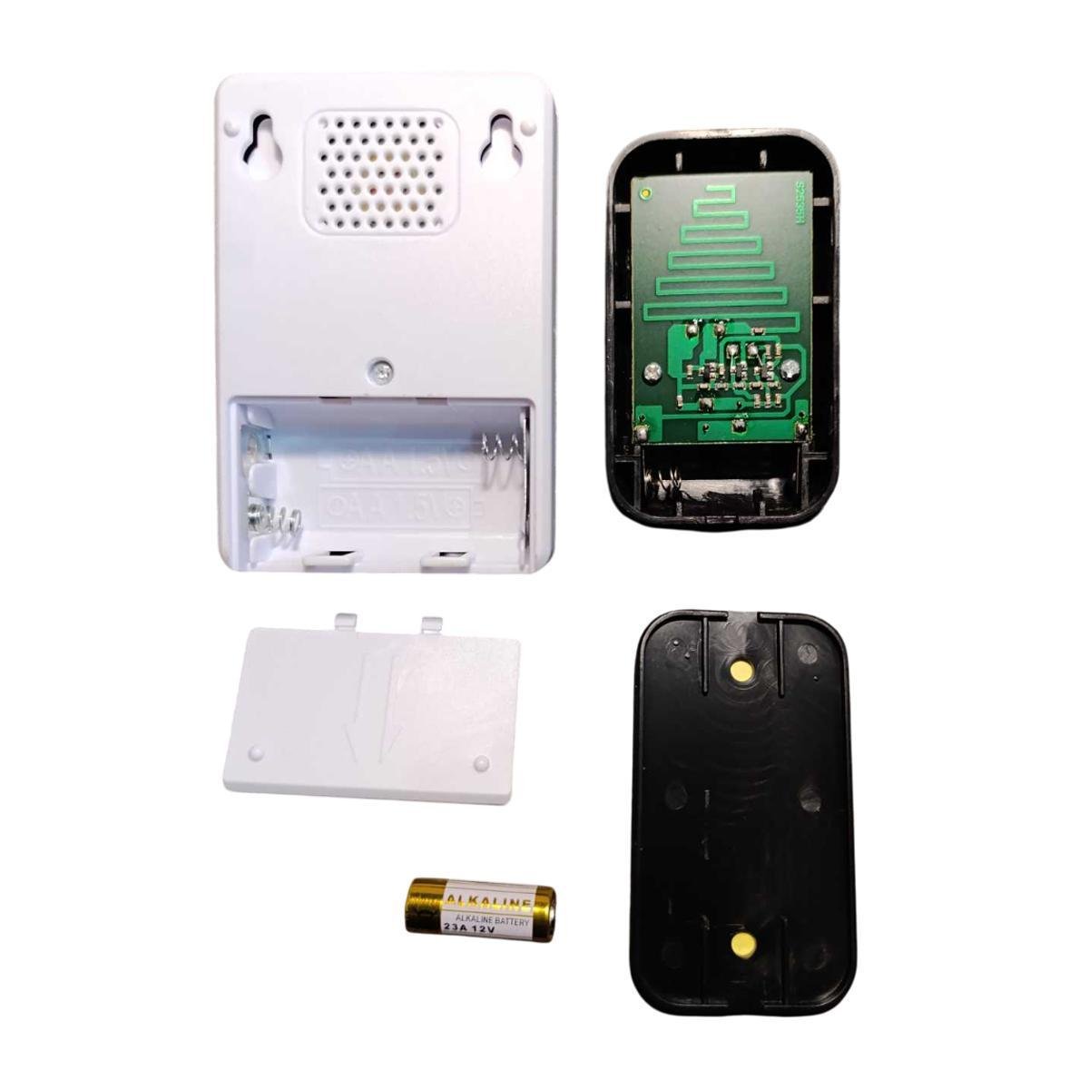 Дзвінок дверний бездротовий DRSCKN DC-7101 WL-639 32 мелодії на батарейках Black/Gray (200291) - фото 7 Дзвінок дверний бездротовий DRSCKN DC-7101 WL-639 32 мелодії на батарейках Black/Gray (200291) - фото 7