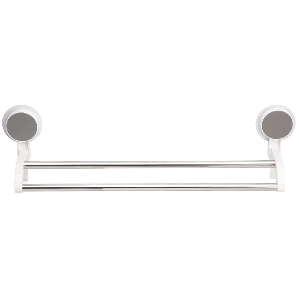 Тримач для рушників MVM BP-9 WHITE подвійний Сірий (211104) Тримач для рушників MVM BP-9 WHITE подвійний Сірий (211104)