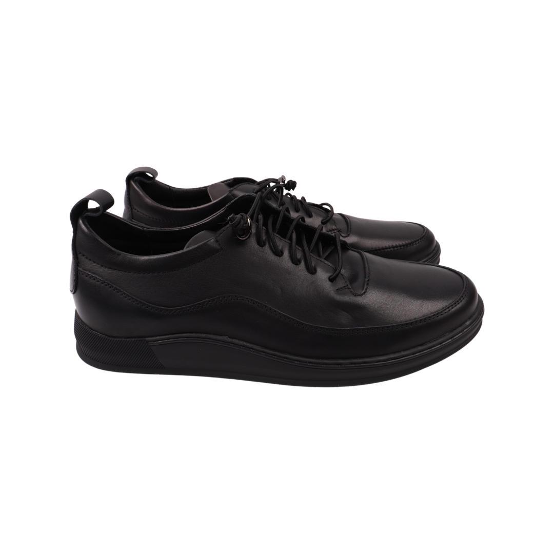 Кроссовки мужские Vadrus из кожи р. 44 Черный (411-22DTC)