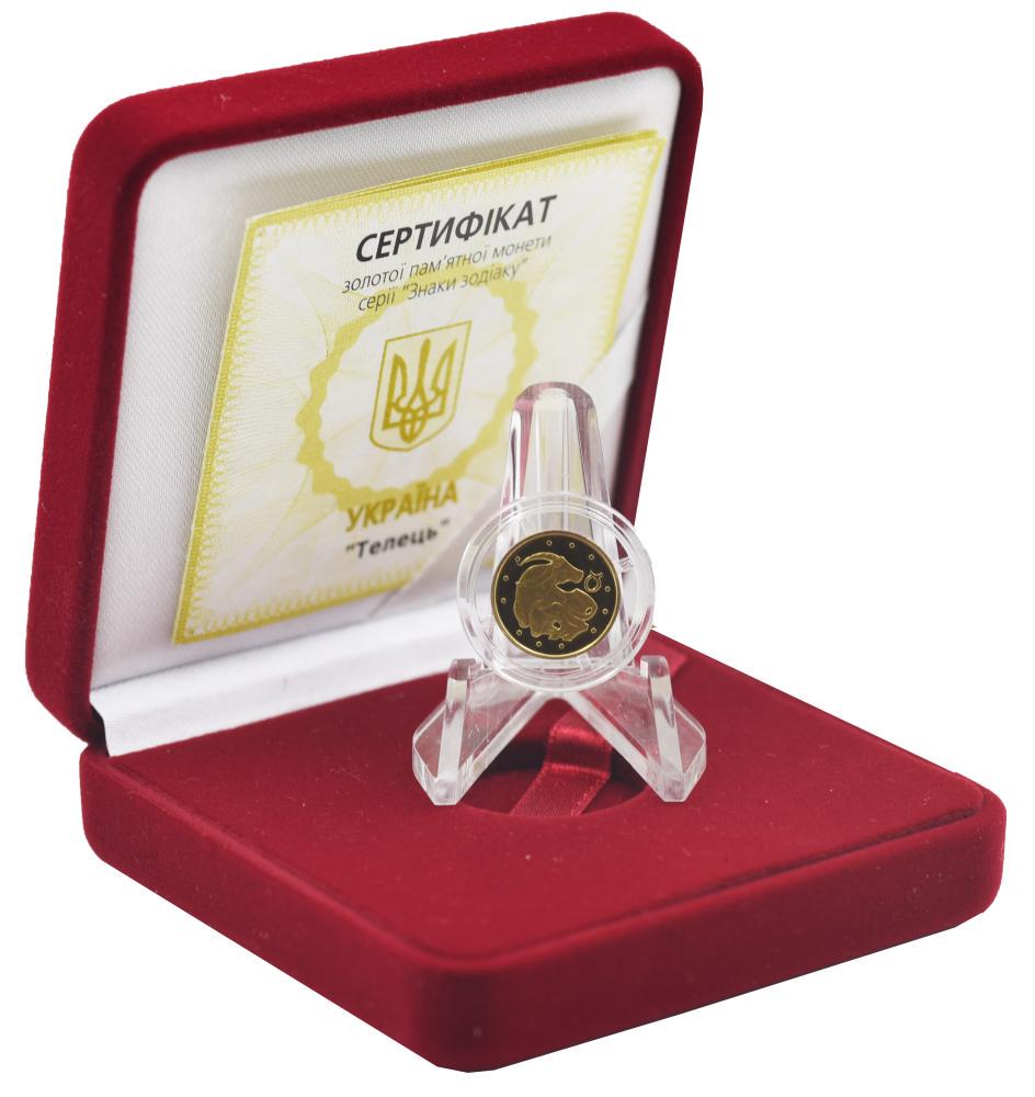 Коллекционная монета Украина 2 гривны 2006 Знаки зодиака Телец UNC KM #404 (М01289)