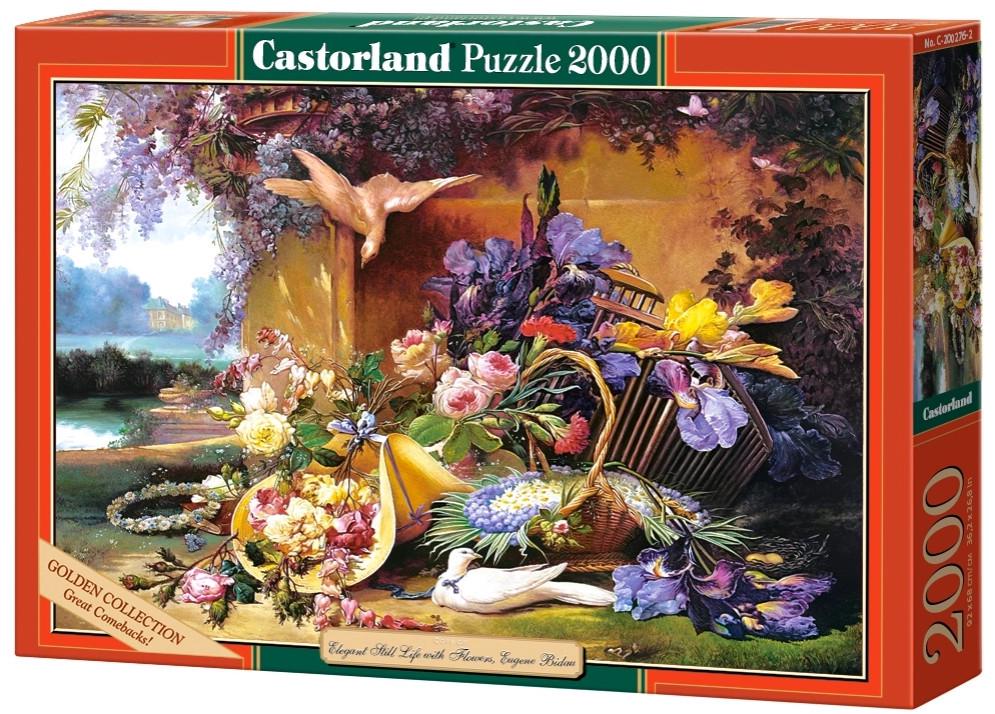 Пазл Castorland Элегантный натюрморт с цветами 2000 дет.
