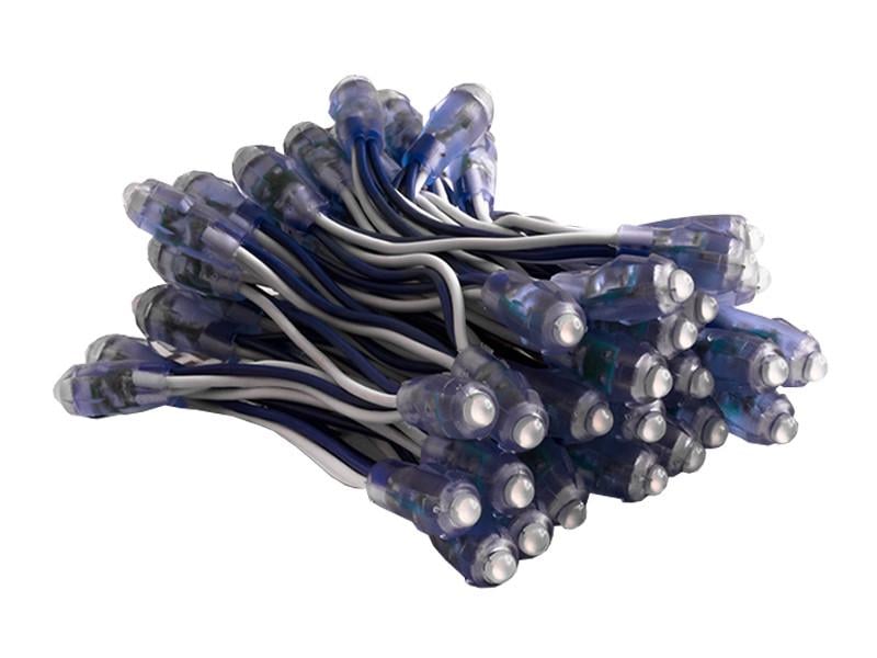 Светодиод быстрого монтажа 9 мм Синий (1130)