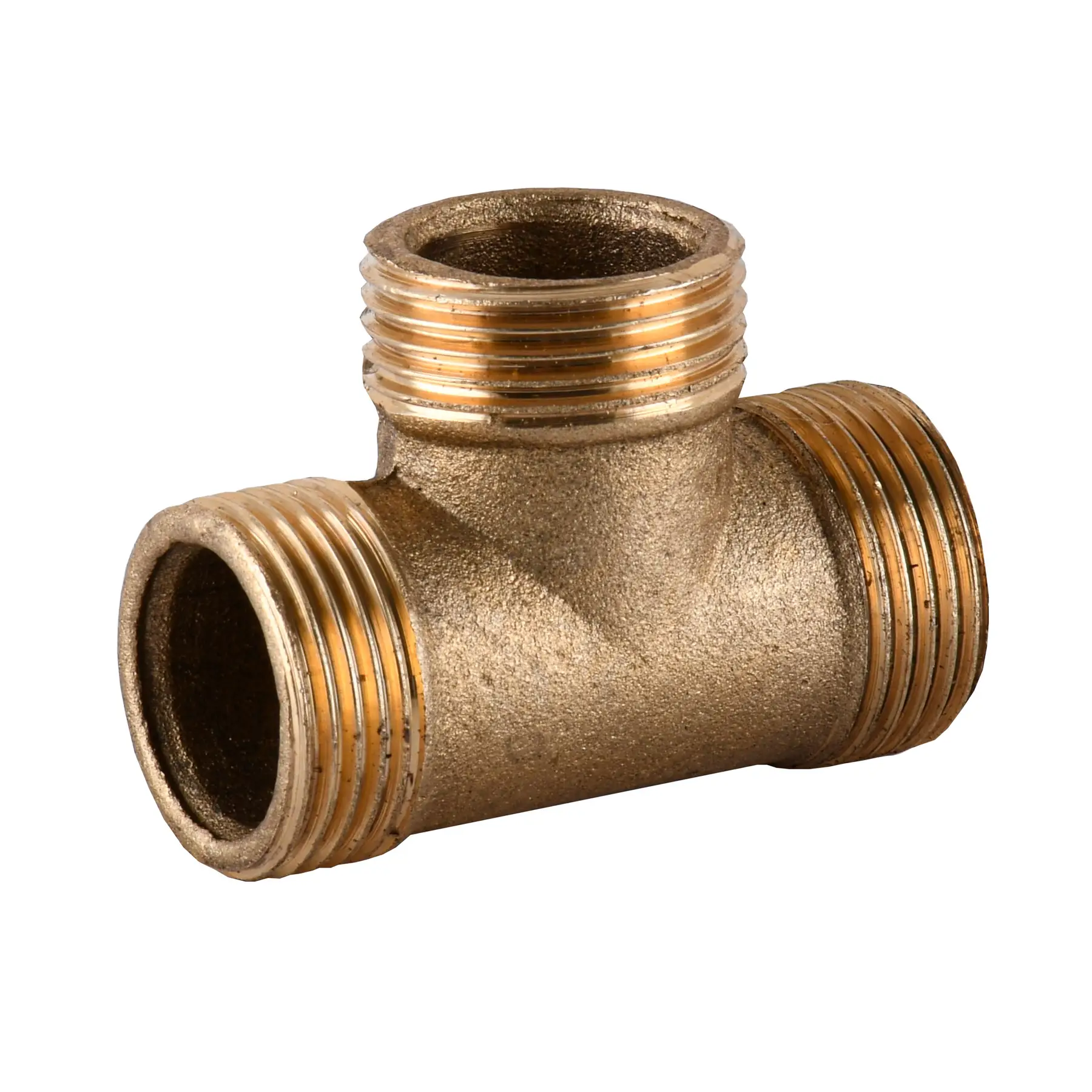 Тройник латунный 3/4″ЗРх3/4″ЗРх3/4″ЗР литейный усиленный (660Б)