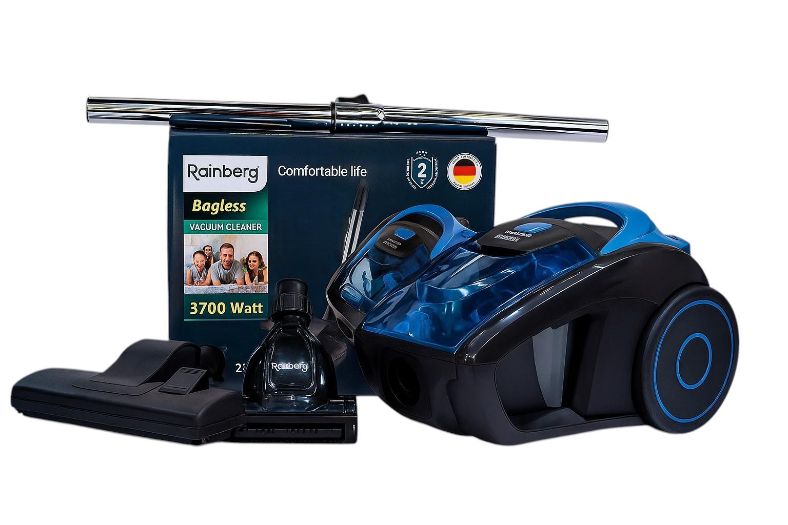 Пилосос Rainberg RB-652TB 3700W 2,5 л циклонний з турбощіткою та насадками (ML-04827) Пилосос Rainberg RB-652TB 3700W 2,5 л циклонний з турбощіткою та насадками (ML-04827)