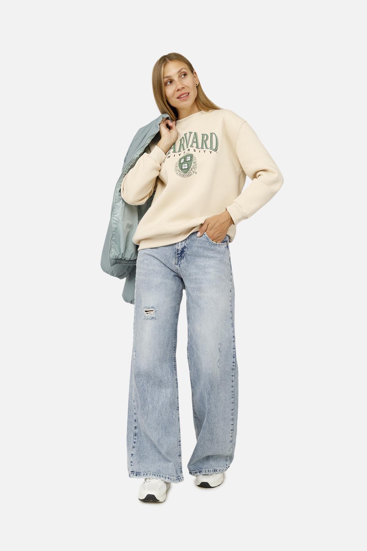 Світшот жіночий ЦБ-00260366 р. 42 Молочний (SKT001022267) - фото 1 Світшот жіночий ЦБ-00260366 р. 42 Молочний (SKT001022267) - фото 1