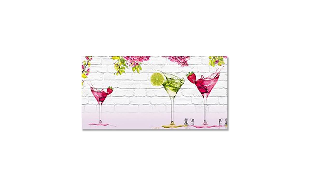 Наклейка виниловая на стол Zatarga Яркие коктейли 600х1200 мм (1289776783)