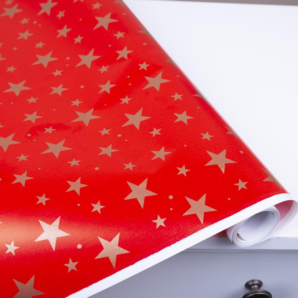 Бумага подарочная Елочки 10 м (1468-281)