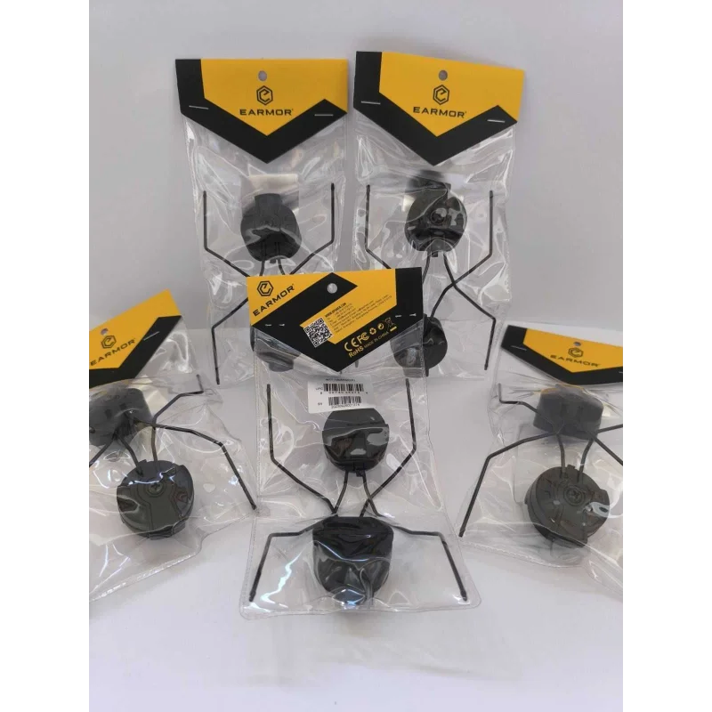 Кріплення для військових навушників EARMOR на шолом ARC Чорний (29544197) - фото 2 Кріплення для військових навушників EARMOR на шолом ARC Чорний (29544197) - фото 2