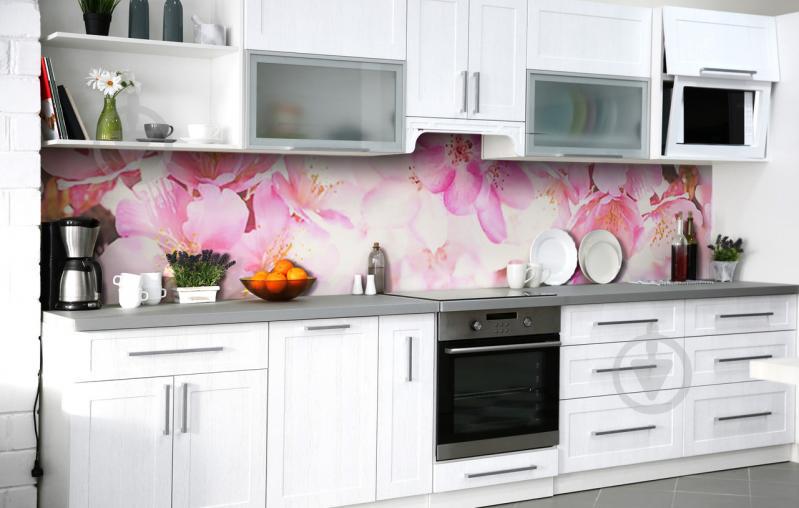 Скинали на кухню Zatarga «Божественная сакура» 600х2500 мм виниловая 3Д наклейка кухонный фартук самоклеящаяся Скинали на кухню Zatarga «Божественная сакура» 600х2500 мм виниловая 3Д наклейка кухонный фартук самоклеящаяся