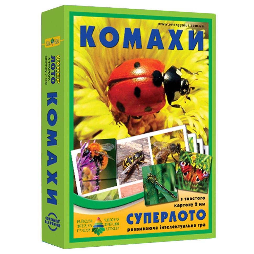 Настільна гра Енергія супер ЛОТО Комахи 81947 36 карток (RLT13006)