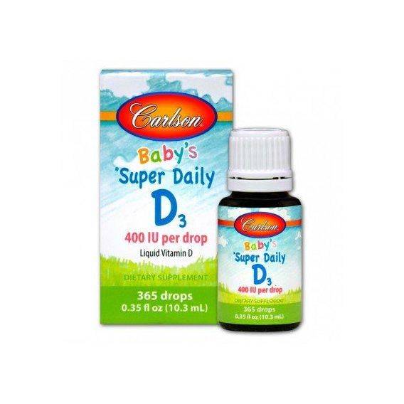 Витамин D Carlson Labs Kid's Super Daily D3 400 IU 10,3 мл Витамин D Carlson Labs Kid's Super Daily D3 400 IU 10,3 мл