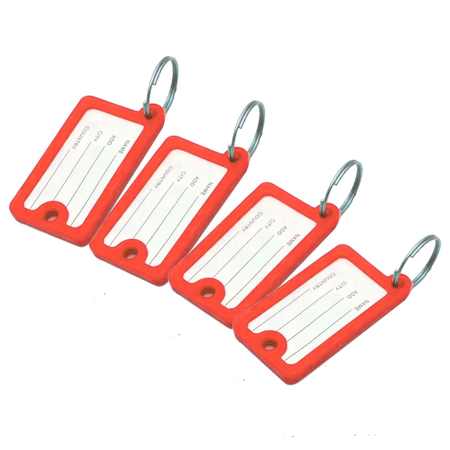 Брелок-бирка для ключей GDragon Home с надписью пластик 10 шт. Красный (98_2_10_3) - фото 1