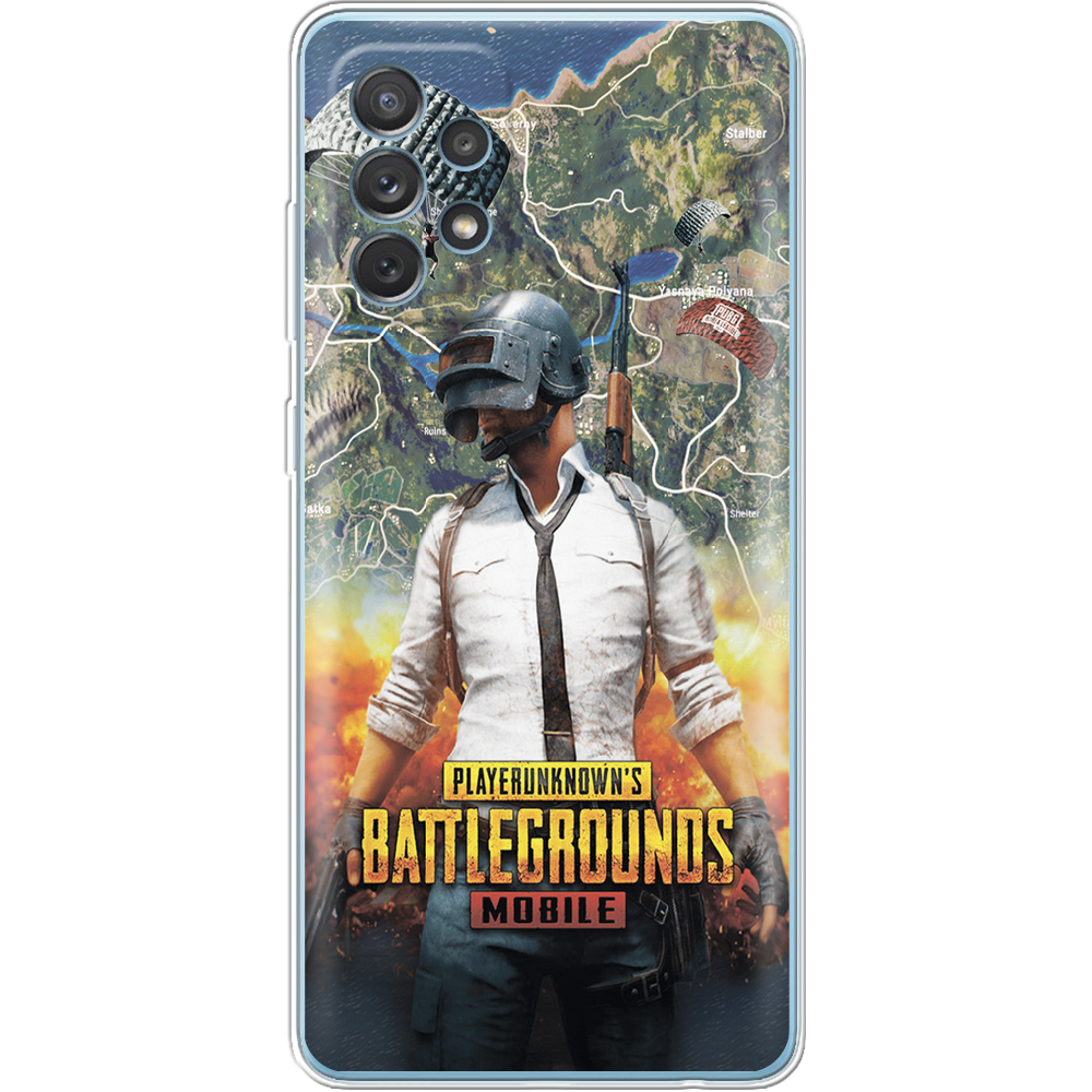 Чехол BoxFace Samsung A725 Galaxy A72 PUBG Mobile Прозрачный силикон (42070-up2309-42070)