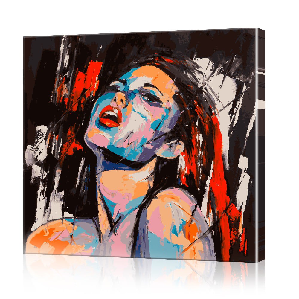 Картина по номерам ArtSale Девушка поп-арт PBN0078 40х40 см