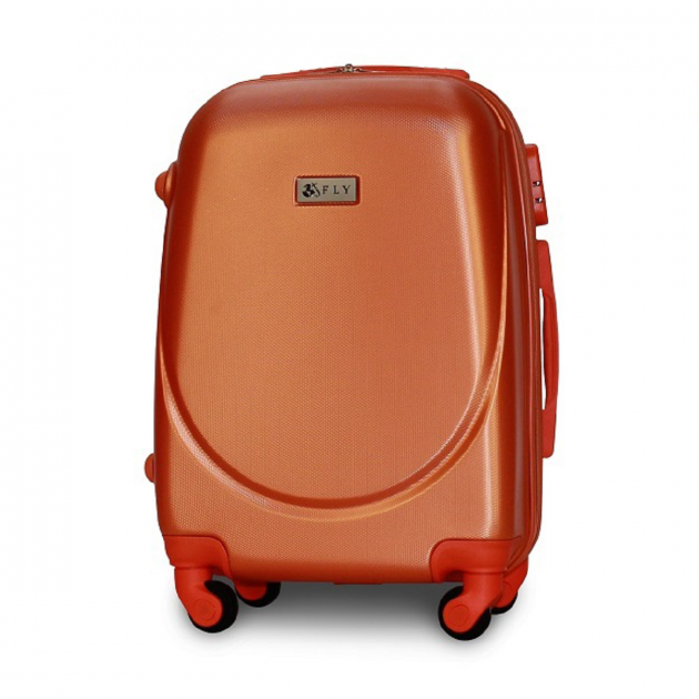 Валіза пластикова Fly 310 S на 4 колесах Помаранчевий (CEKRBFL310SM4ORA) - фото 1 Валіза пластикова Fly 310 S на 4 колесах Помаранчевий (CEKRBFL310SM4ORA) - фото 1