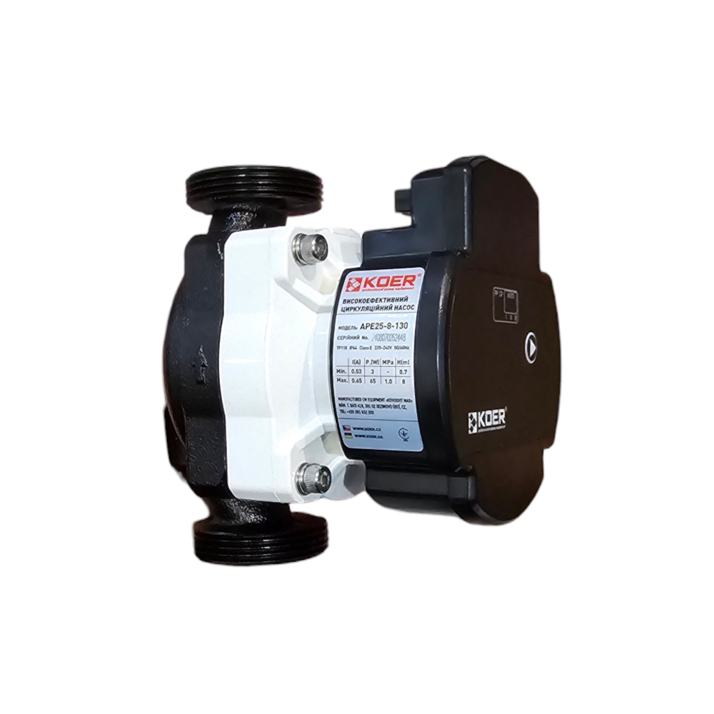 Циркуляційний насос енергозберігаючий частотний KOER APE 25/8-130