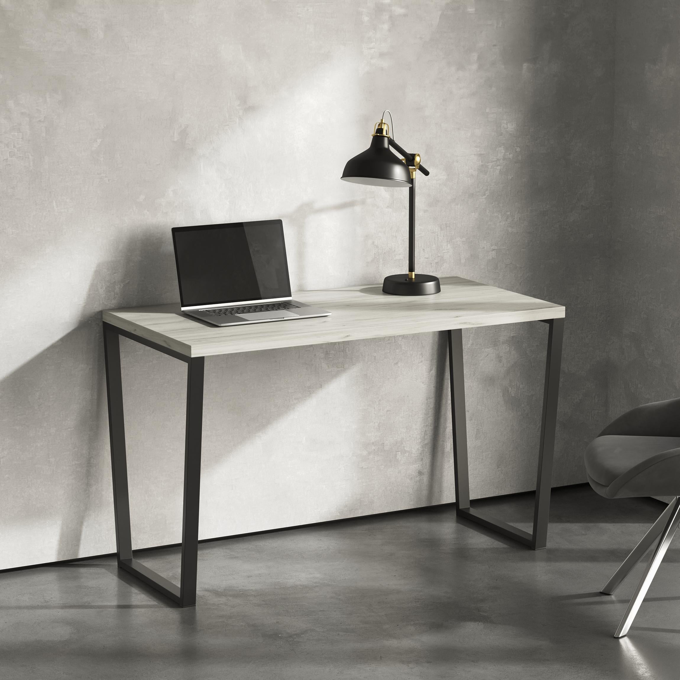 Стол письменный лофт Серия 2 1400х700х32 мм Дуб Крафт Белый