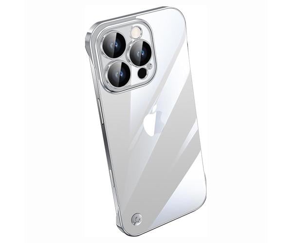 Чехол - накладка Omeve Clear Bamper для iPhone 16 Pro с защитой для камеры Серебряный