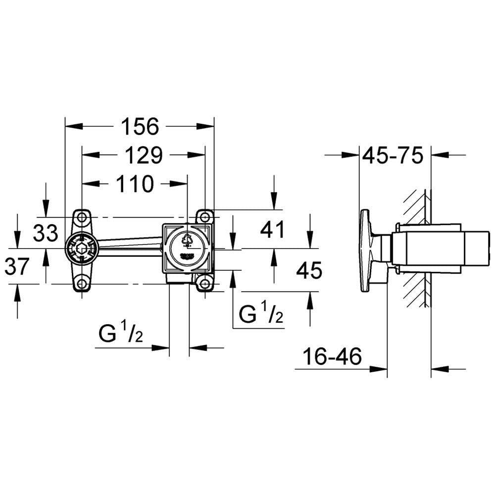 Прихована частина змішувача Grohe 23200000 (111078) - фото 2