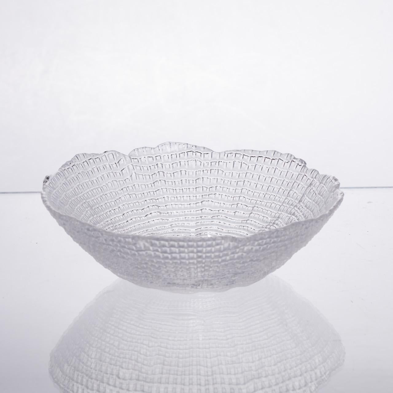 Салатница маленькая стеклянная прозрачная круглая 350 мл (64486-50)