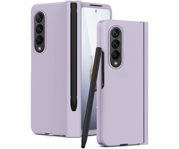 Чохол-накладка Omeve Shockproof Pen Holder Samsung Galaxy Z Fold4 із захисним склом Лаванда