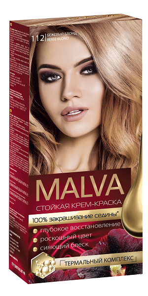 Фарба для волосся Malva Hair Color 112 Бежевий блонд (101304)