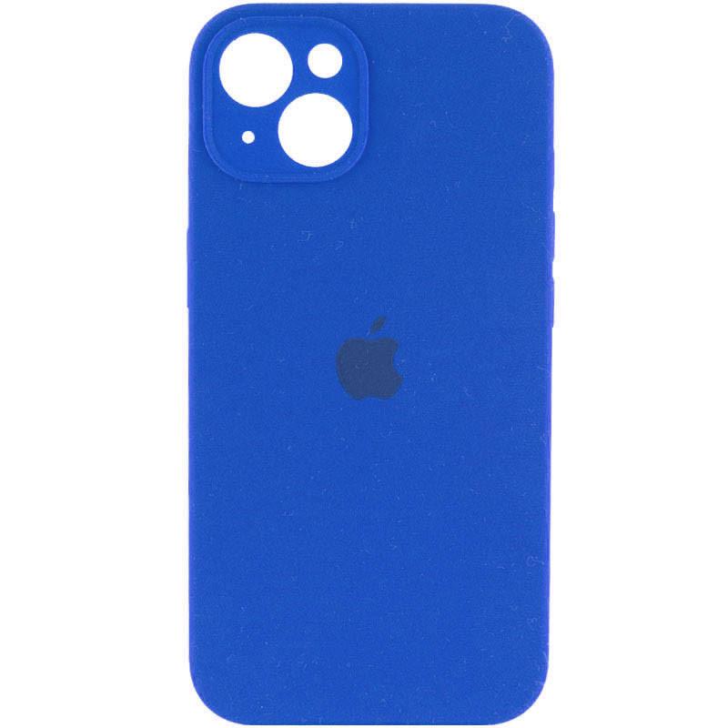 Противоударный чехол Silicone Case Full Camera Protective AA для Apple iPhone 14 6.1" Синий/Capri Blue