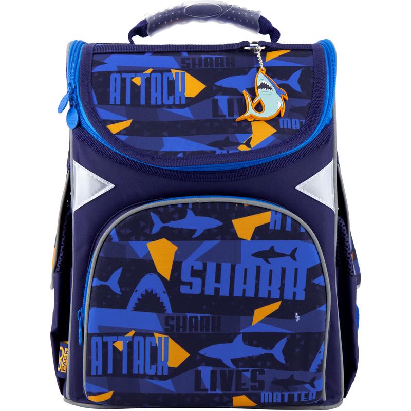 Рюкзак школьный каркасный GoPack Education 34x26x13 см 11 л Shark (GO20-5001S-15)