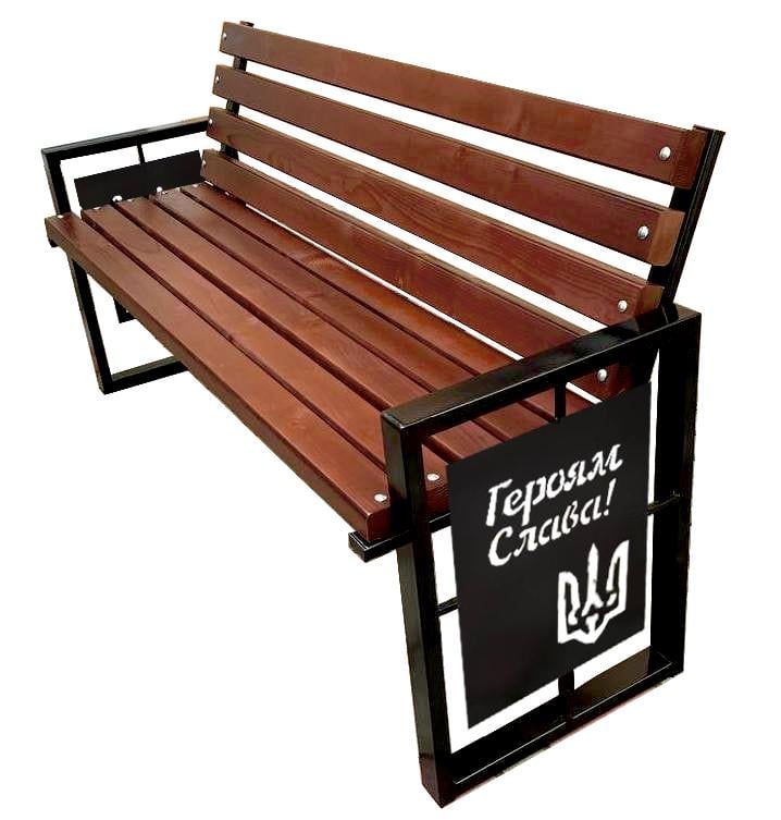 Скамейка садовая Tobi Sho в стиле Лофт с декором 130 см Макасар