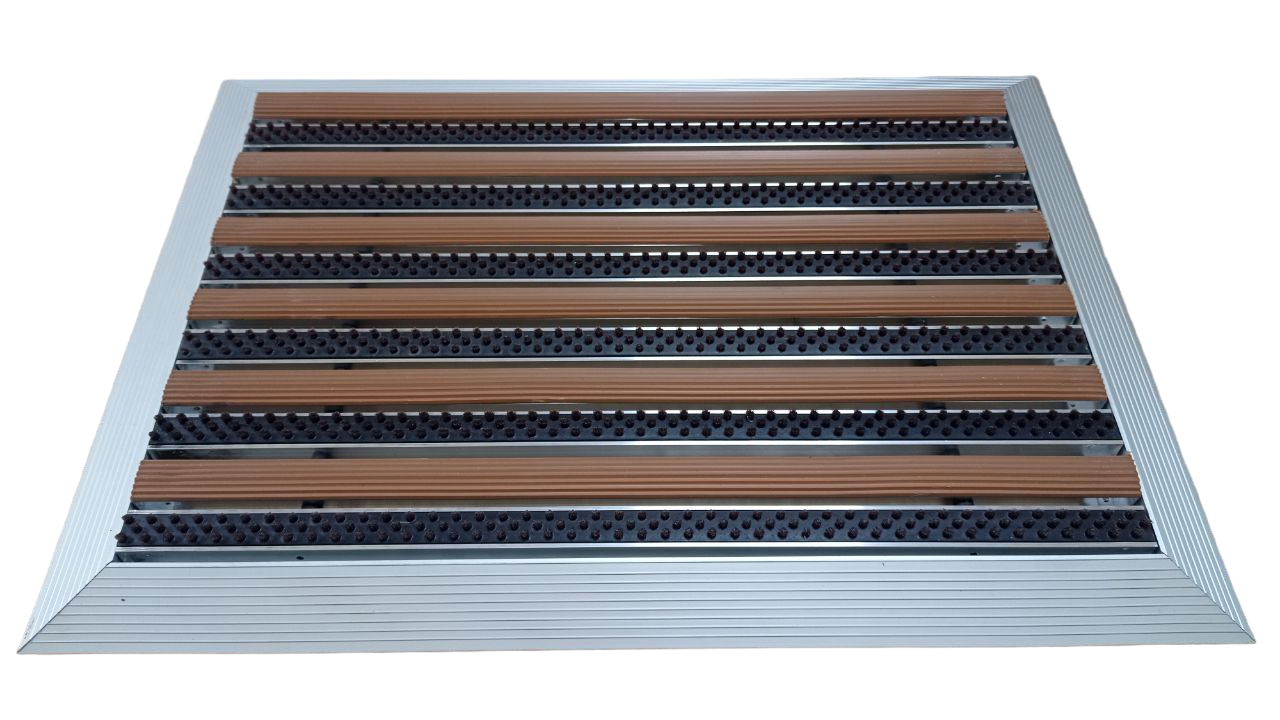 Решітка брудозахисна у зовнішньому обрамленні 60х40 см Коричневий