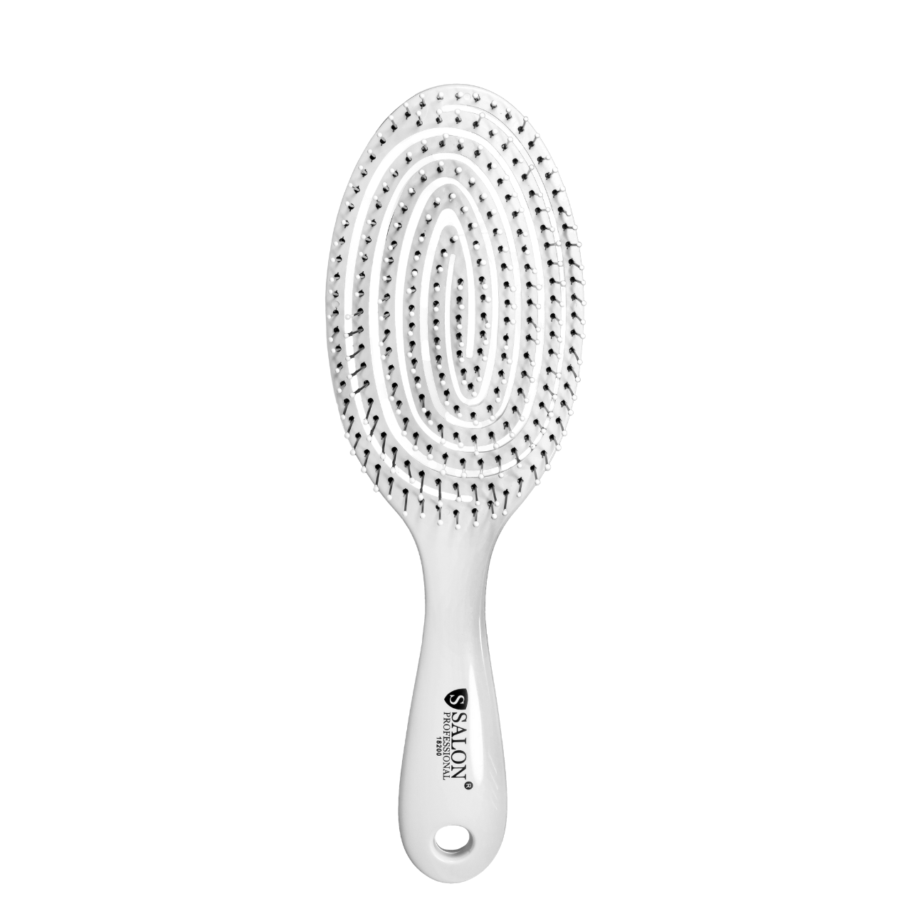 Щетка для волос массажная Salon Professional 18200 SL продувная большая Белый