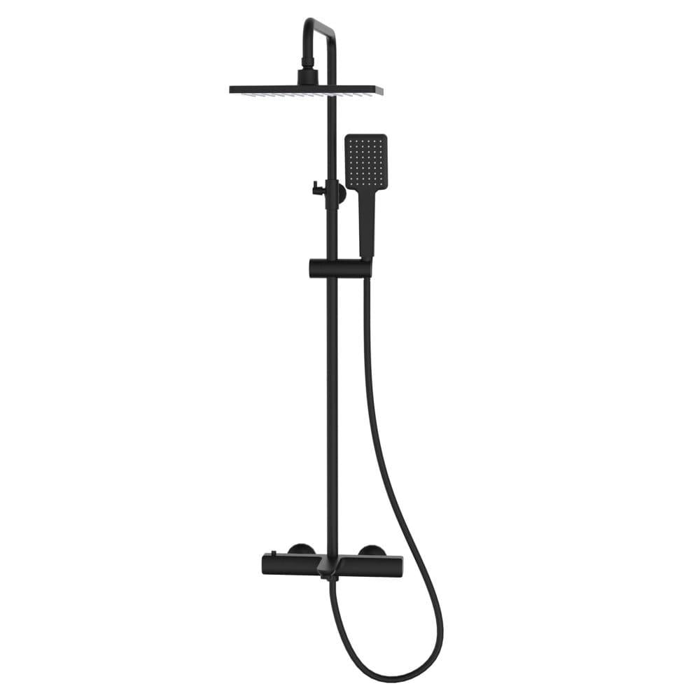 Душова система Imprese Bilovec BM з термостатом латунь Чорний матовий (T-10256)