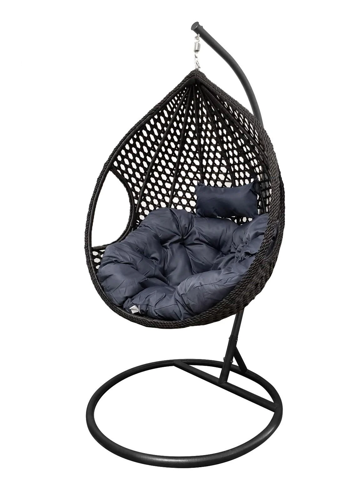 Кресло-кокон LAVIA Черный/Серый (19339748)