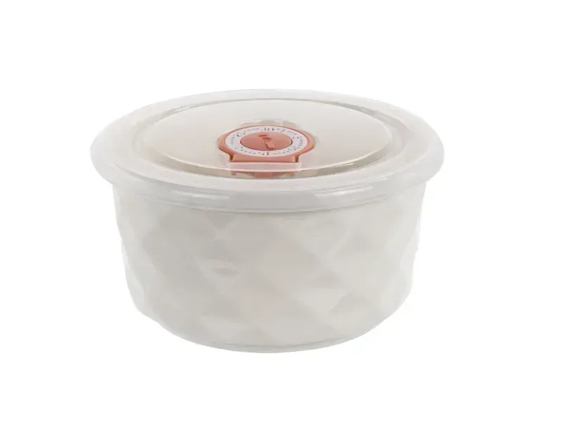 Набор фарфоровых салатников с крышками 3 шт. Белый (359-484) - фото 2