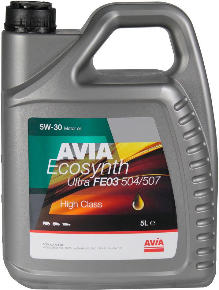 Моторное масло Avia Ecosynth Ultra Fe03 бензин/дизель 5W-30 5 л (1400363) Моторное масло Avia Ecosynth Ultra Fe03 бензин/дизель 5W-30 5 л (1400363)