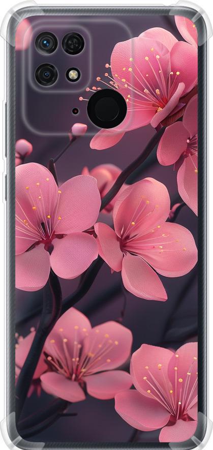 Чехол на Xiaomi Redmi 10C Пурпурная сакура (6075sp-2591-42517)