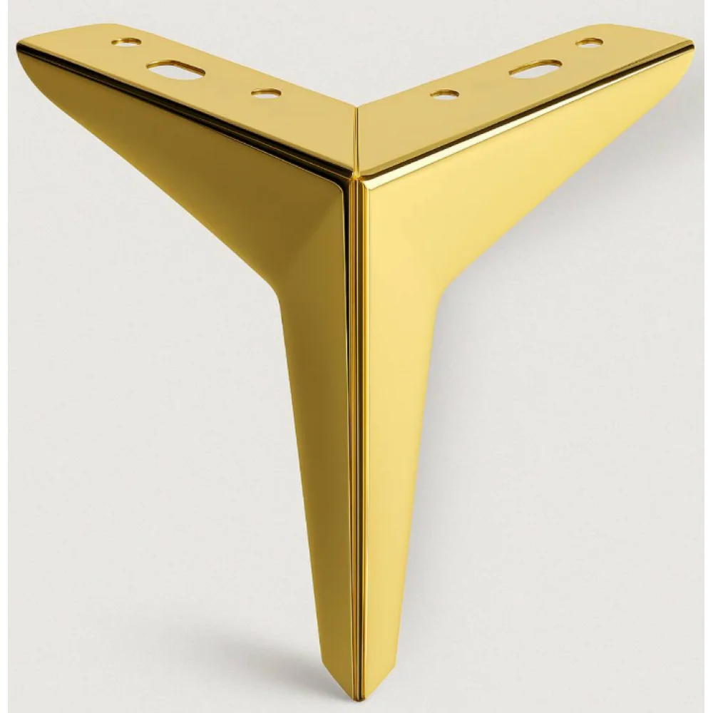 Меблева ніжка нерегульована Sigma FL 153 100 мм Золотий глянцевий (MO1350)