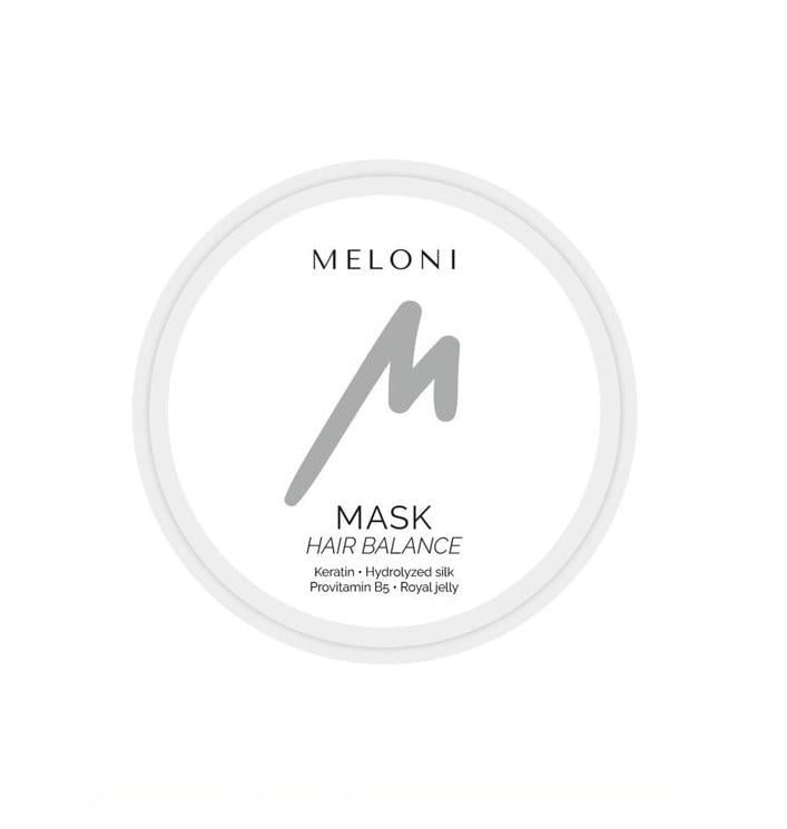 Маска що відновлює MELONI MASK HAIR BALANCE з кератином і гідролізатом шовку 50 мл (MLN025)