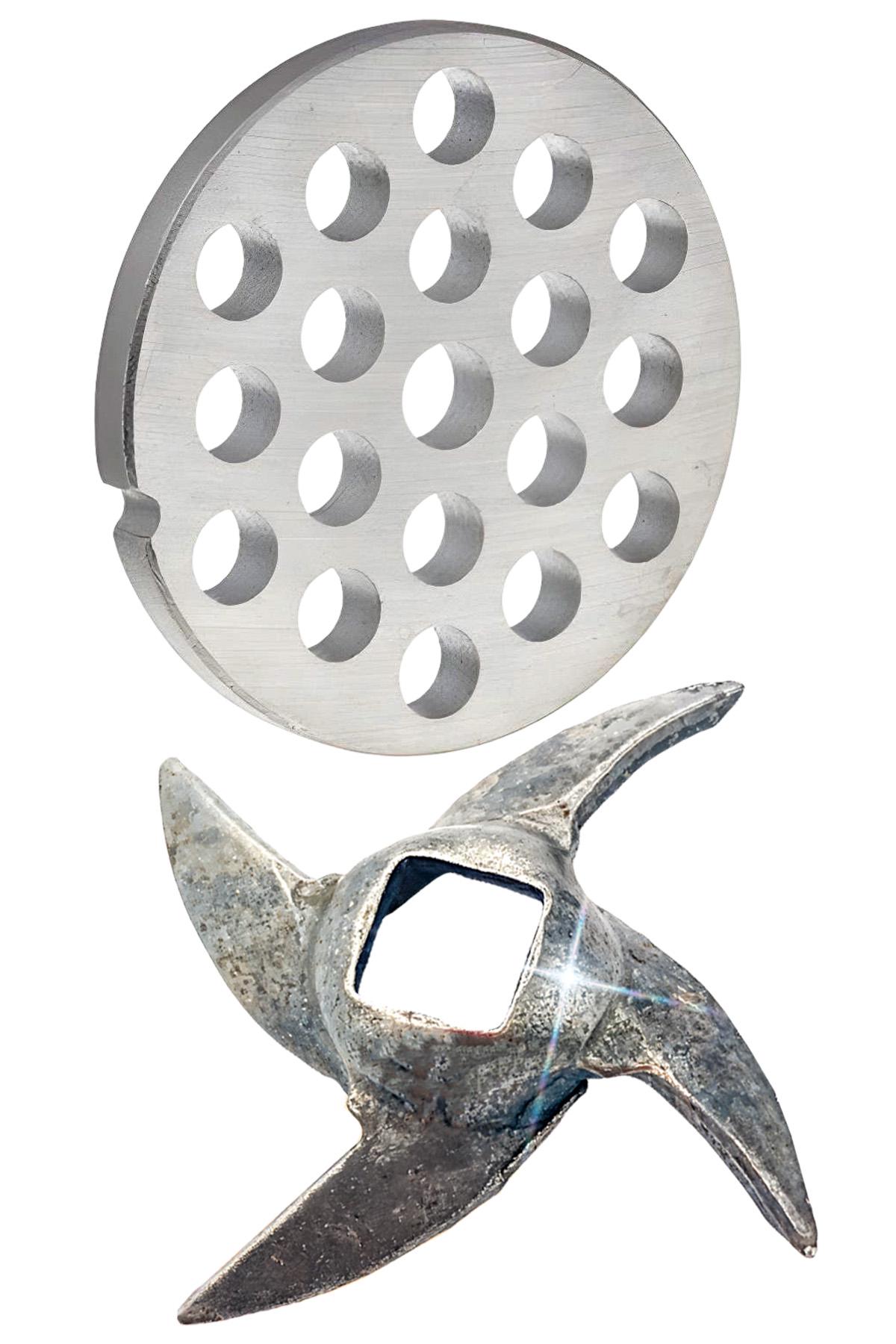 Комплект для мясорубки BRS нож односторонний Диво/насадка большая 55 мм (550063650)