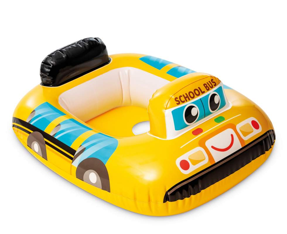 Надувной круг детский с ножками Intex 59586 NP Школьный автобус (2572620264)