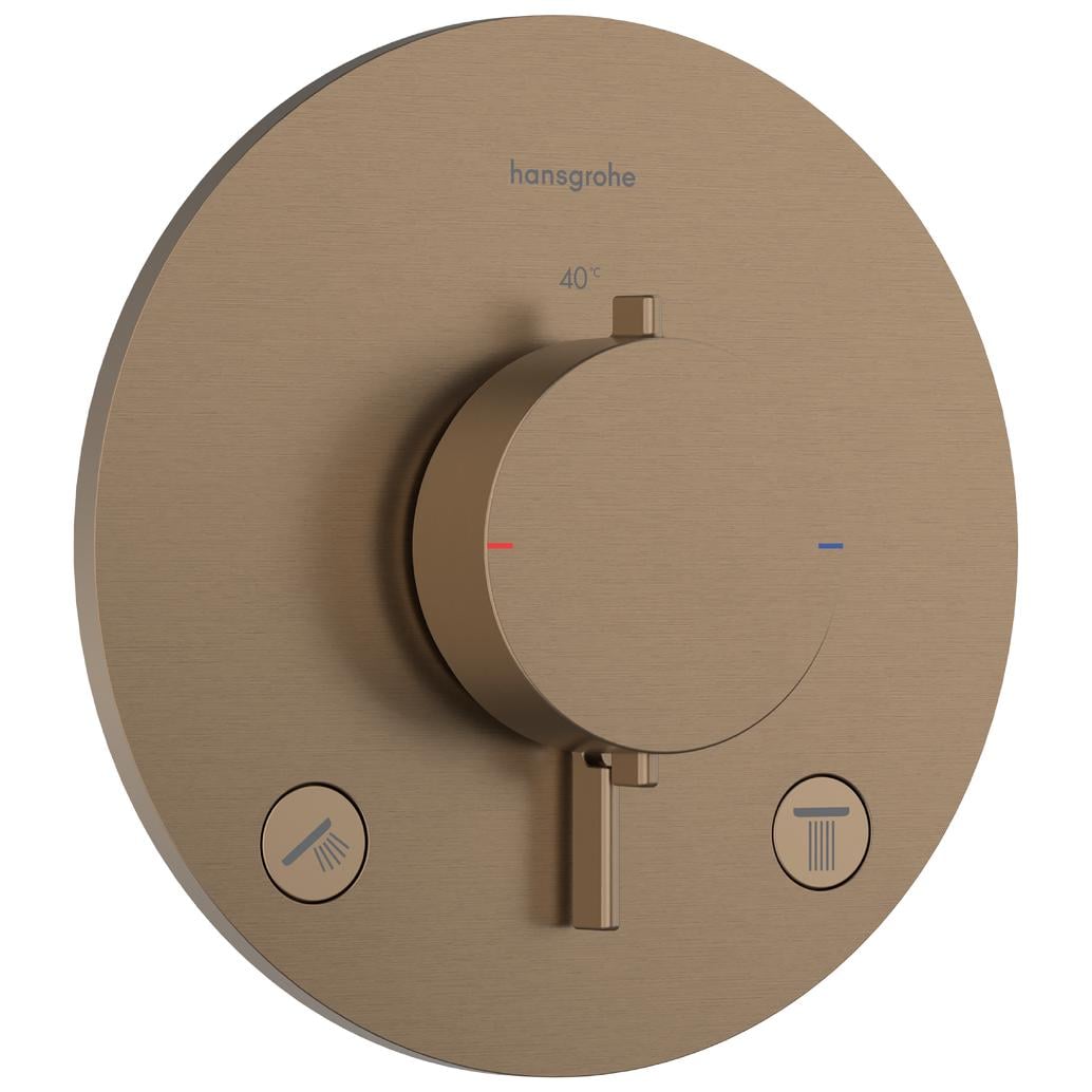 Наружная часть смесителя Hansgrohe Ecostat Comfort 33715140 с термостатом Бронзовый (271534)