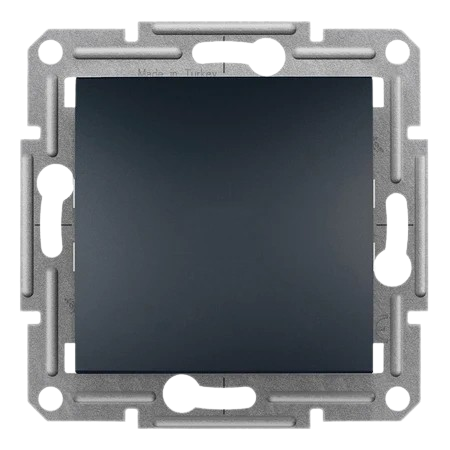 Выключатель 1-клавишный Schneider Electric Asfora EPH0100171 Антрацит (30835724)