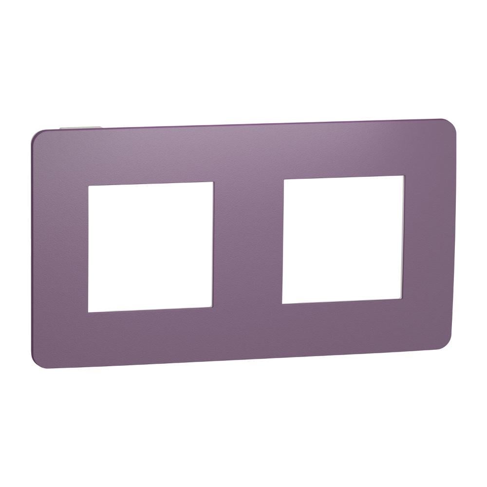 Рамка двухместная Schneider Electric Unica Studio Лиловый/Бежевый (NU280415)