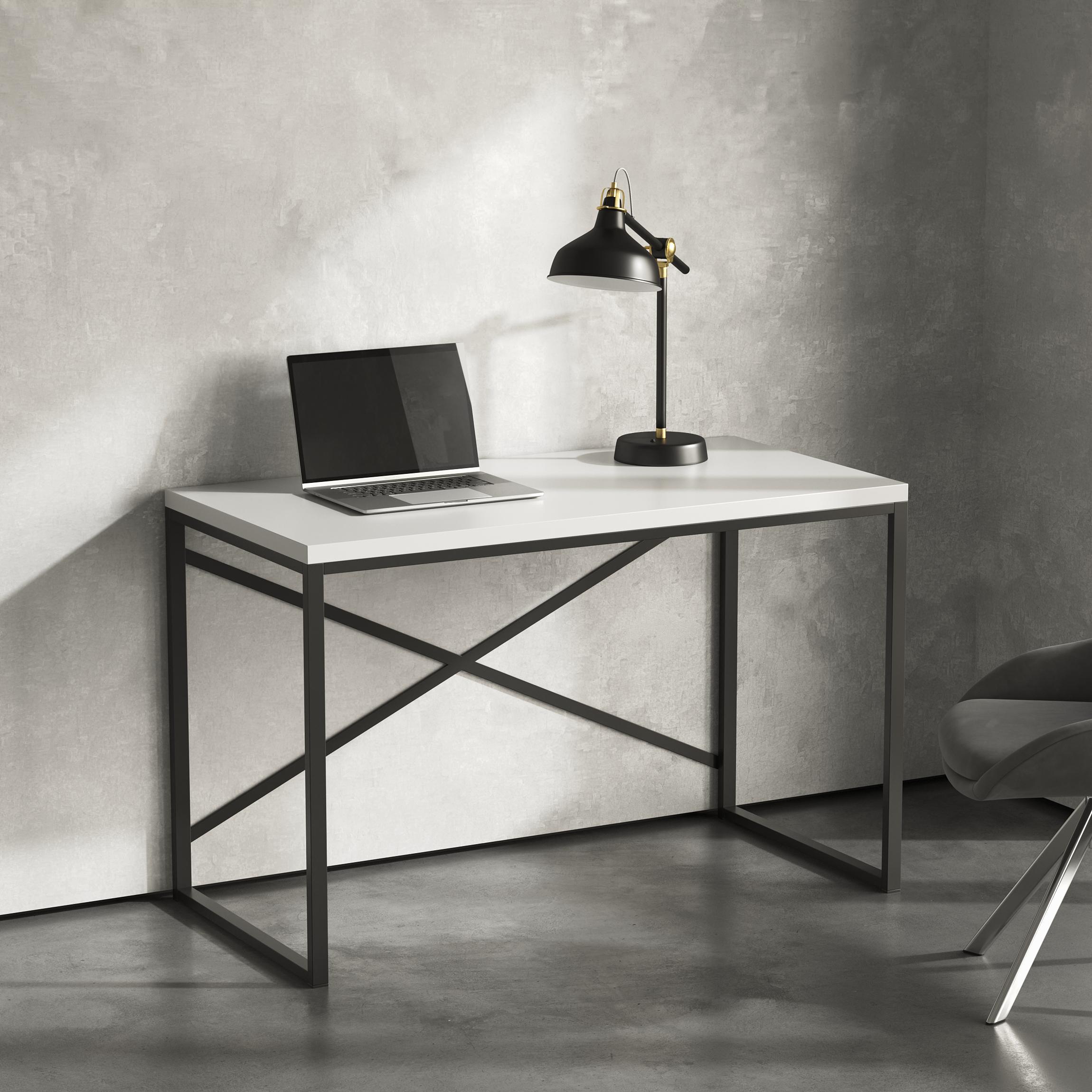 Стол письменный лофт Серия 02 1400х700х32 мм Белый (23493223) - фото 1 Стол письменный лофт Серия 02 1400х700х32 мм Белый (23493223) - фото 1