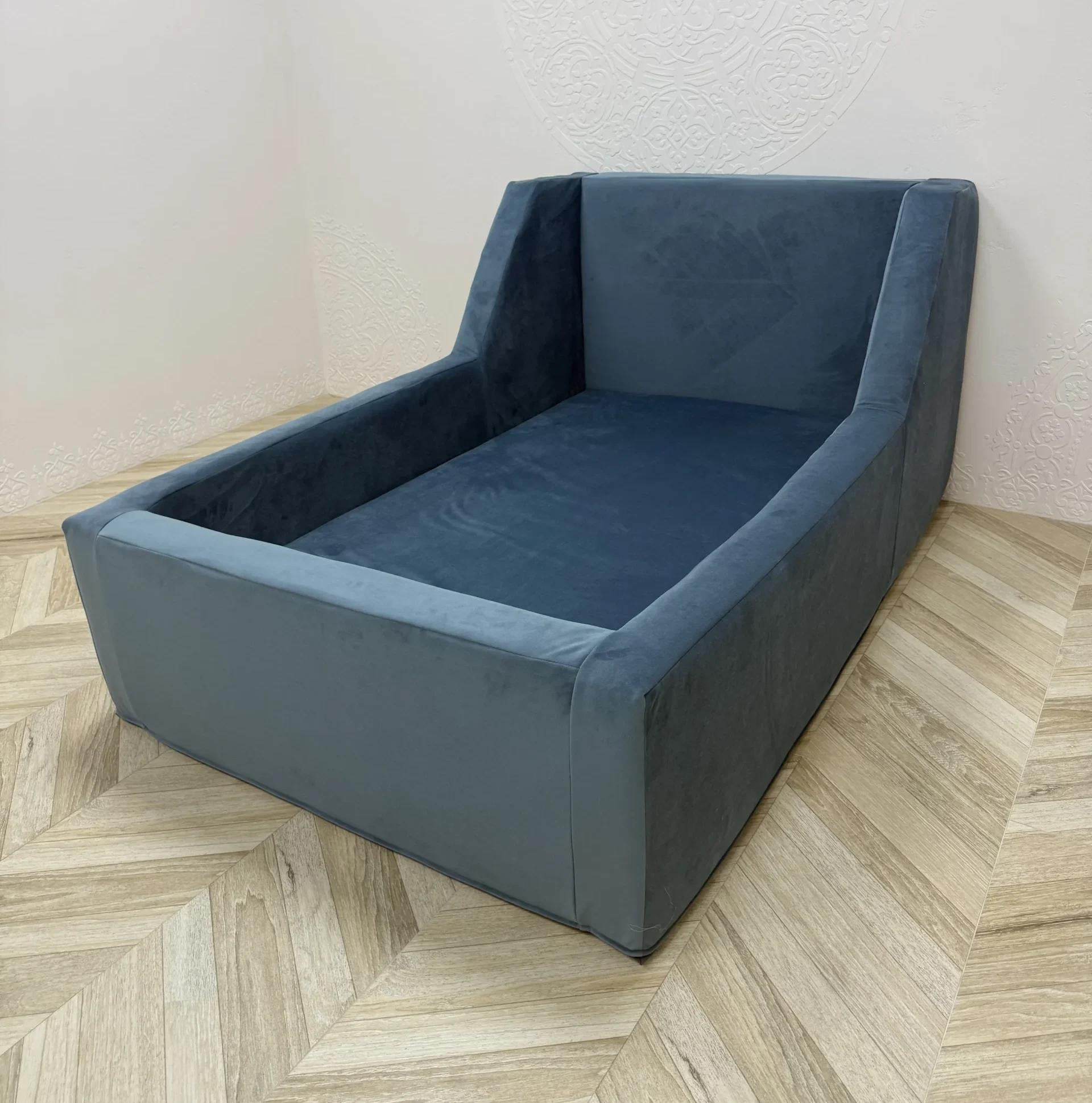 Бескаркасная детская кровать Comfort Home велюровая 110х170 см