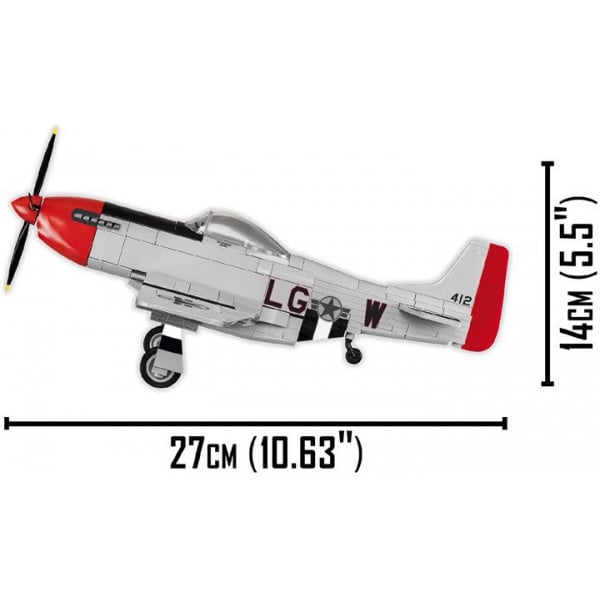 Конструктор Cobi Конструктор Топ Ган 2 Истребитель P-51 Мустанг, 262 деталей (COBI-5806) - фото 5